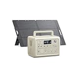 BLUETTI ポータブル電源 ソーラーパネルセット EB3A 268Wh/600W 100W太陽光発電セット APP遠隔操作 UPS機能付き 電力リフト機能付 エコモード機能搭載 リン酸鉄リチウム 小型軽量 純正弦波 MPPT制御方式採用 家庭アウトドア両用バックアップバッテリー キャンプ/車中泊/防災グッズ/地震停電時に非常用電源 LEDライト付き AC100V(ベージュ)