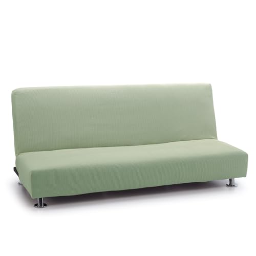 FAVERTI® Funda Elástica Sofá Cama Click Clack Tres Plazas | Modelo Reale | Turquesa | Funda Sofá Cama Universal | Protector de Calidad de Tejido Jacquard Tacto algodón