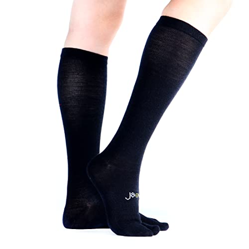 ja vie JAVIE Comfy Flip Flop Tabi Socks 76% Merino Wool Compression Socks for Women & Men Split Toe Socks - Thumbnail 3
