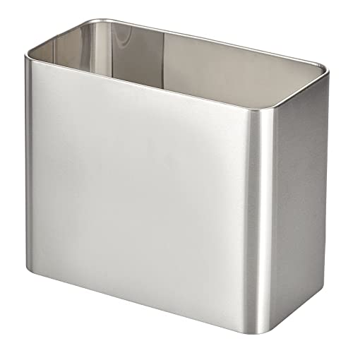 Mdesign Deep Steel Floor Stand Toilet Paper Organizer, 4-Roll Tissue Storage Holder Container Bin For Bathroom, Fits Under Sink, Vanity, Shelf, In Cabinet, Or Corner, Mirri Collection - Brushed/Chrome #TOP4