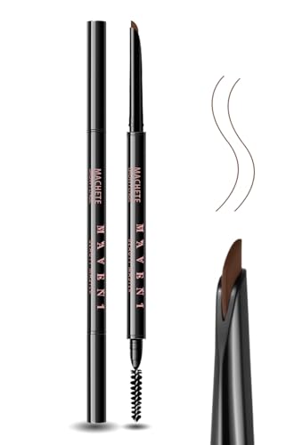 Image of Eyebrow Pencil for Women, Auburn Waterproof Brow Pencil, 0.1mm Ultra-Fine Automatic Pencil with Angled Precision Tip & Built-In Spoolie Brush, Long-Lasting Natural Eyebrow Makeup