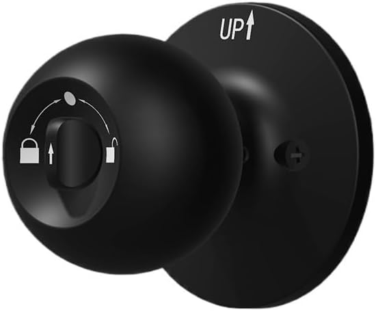 Biometric Door Rechargeable Smart Door Knob Keyless Entry Door Lock with Keys TUYA App Control for Bedrooms Cloakroom(Push Lock Chrome)