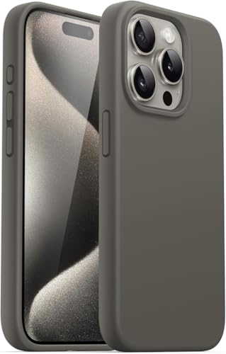 PROTECT Silicon Magnetic Charging Compatibility Case – Enhanced Durability and Style for iPhone Protection (Platinum, iPhone 15 Pro)