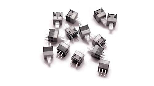 AP TRADERS Self-locking Button Switch Button Mini Push Button 25V 2A 6 pins (pack of 10) 1