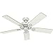 Hunter Fan Company, 53251, 52 inch Pro's Best White Ceiling Fan with LED Light Kit and Pull Chain