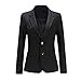 Produktbild YYNUDA Damen Langarm Blazer Elegant Business Anzugjacke Slim Fit Jacke Top Unifarben für Herbst Winter