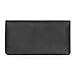 Black Smooth Leather Checkbook Cover for Top Tear Personal Checks