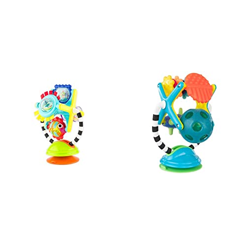 Image of Sassy Fishy Fascination Station 2-in-1 Suction Cup High Chair Toy + Sassy Teethe & Twirl Sensation Station 2-in-1 Suction Cup High Chair Toy