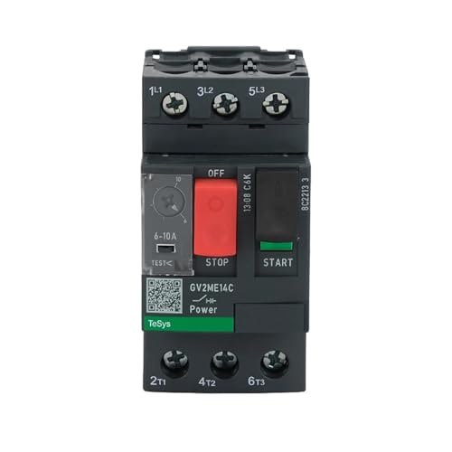 Interrupteur de disjoncteur moteur GV2ME06C commande bouton-poussoir - 5