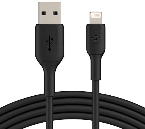Belkin Kabel Lightning (Boost Charge Lightning/kabel USB do iPhone'a, iPada, AirPods), certyfikowany przez MFi kabel do ładowania iPhone'a (czarny, 1 m)