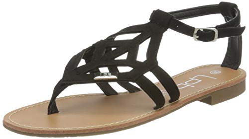 LES P'TITES BOMBES Vanessa, Sandale Femme, Noir, 38 EU