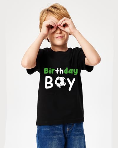 DDSOL Birthday Boy Shirt for Toddler Boy Soccer Football Basketball Birthday Short Sleeve Tshirt for Boy3