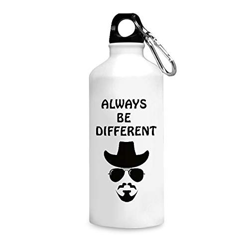 MOTIVATE BOX India,Always be Different Quote Printed White Aluminium Sipper Bottles(750 ml)-image-14
