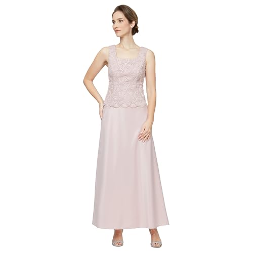 Elegant Blush Dress with Lace Jacket for Special Moments - Image 2