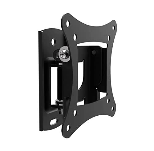 Soporte de Pared para TV para Pantallas de 14 a 40 Pulgadas, Soporte de TV VESA inclinable y Giratorio de 200 x 200 mm para Pantalla Plana de Plasma Curvada con LED Cover