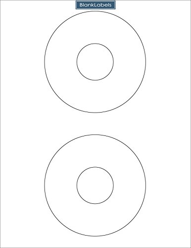 CD/DVD Labels Compatible Word Template 5824 Size Labels. Blank Labels Brand Ink Jet and Laser Guaranteed. Made in USA! (100 Sheets)