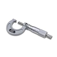 WIKISTORE PROFESSIONELLER MIKROMETER 0-25 mm, Zentesimalmikrometer, Industrielle Präzision mit Aluminiumlegierungsbogen, Reibungssystem und Hebelverriegelung, Präzises Arbeitswerkzeug