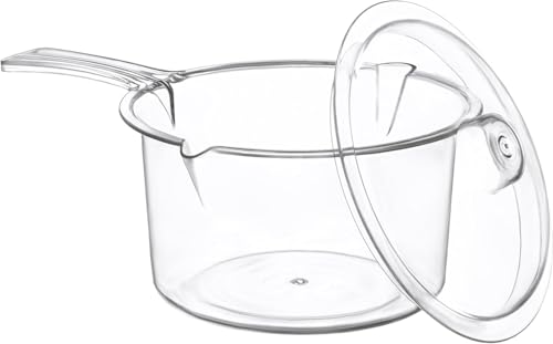 ASA Casserole anti-taches pour micro-ondes – Polycarbonate, durable, élégante – Comprend un couvercle – Résistance aux taches et passe au...