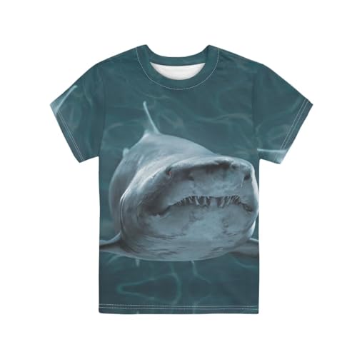 Image of Xhuibop Kids T Shirts for Boys Size 3-16 Girls Short Sleeve Sportswear Active Tops