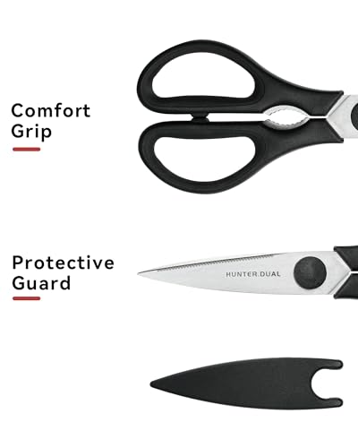 image for Kitchen Scissors for Food, HUNTER.DUAL Heavy Duty Come Apart Poultry S