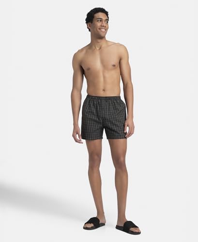 Image of Jockey 8222 Men's Super Combed Mercerized Cotton Woven Printed Inner Boxers with Ultrasoft and Durable Inner Waistband (Pack of 2)