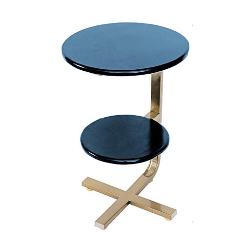 Home&Selected Furniture/Nordic Solid Wood Sofa Side Table 2 Tier Round