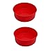 2 Stück Silikon Backform, Kuchenform Silikon 15cm Rund, BPA-frei Antihaft-Backformen Pfanne für Kuchen und Brote