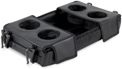 WONDERFOLD Flex Snack Tray for W2 Stroller Wagon with Convertible Cup Holders & Adjustable Sidewalls to Maximize Space, Easy to Install, Easy to Clean