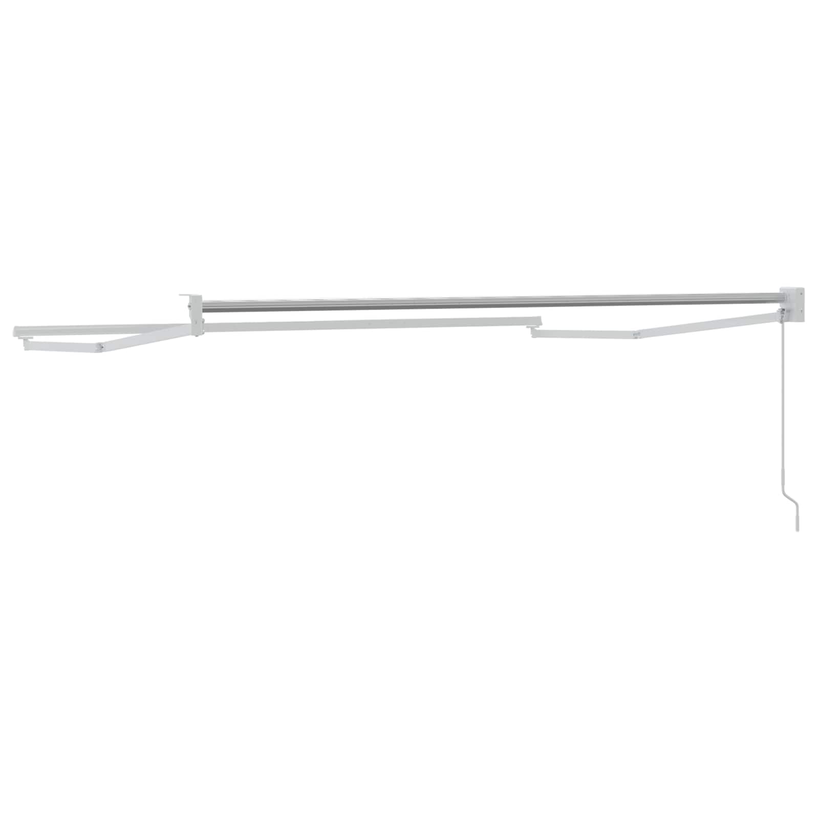 Aluminiowa rama, wysuwana, ręczna rama, 3 x 2 m, na taras i ogród, odporna na korozję, nowoczesny design, łatwy montaż