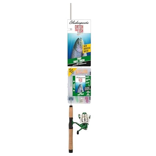 Shakespeare CMF2TROUTWEST Catch More Fish Trout West Spinning Fishing Reel Rod