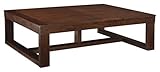 Signature Design by Ashley - Watson Rectangular Distressed Coffee Table - Dark Brown