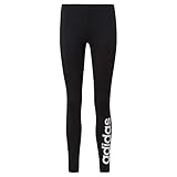 adidas Damen Essentials Linear Tights, Black/White, M