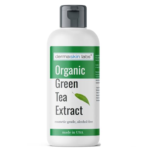 Green Tea Extract Cosmetic Grade, Alcohol Free Natural Skin-Soothing Active for Cosmetics - Organic DIY Skincare Ingredient for Face, Body & Hair (4 oz)