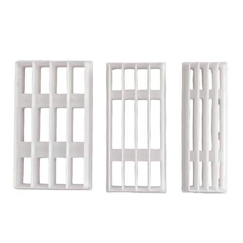 KJDKNC Juego de cortadores de arcilla de rejilla geométrica de 3 piezas para la fabricación de joyas de arcilla. Cortador de arcilla geométrica para la fabricación de pendientes