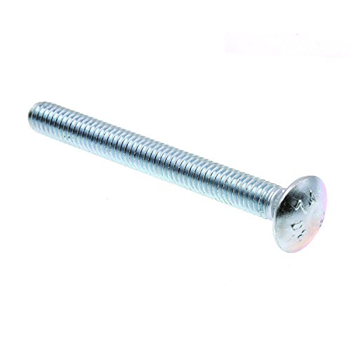 Prime-Line 9063058 Carriage Bolts, 5/16 in.-18 X 3 in., A307 Grade A Zinc Plated Steel (50 Pack)