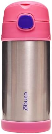 Clingo Garrafa Térmica Infantil Parede Dupla Inox Antivazamento 3...