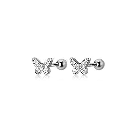 18g Tiny Butterfly Stud Earrings for Women Cover
