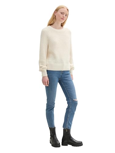 Jean paper bag Tom Tailor Denim coupe moderne ajustee avec ceinture - 6