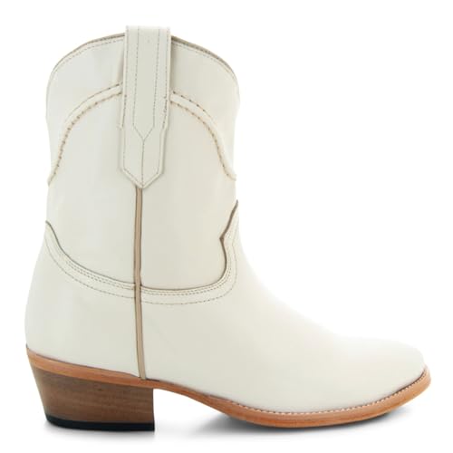 Soto Boots Leather Womens Western Ankle Booties M10023