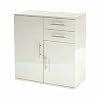 MMT Furniture Designs dressoir eetkamer woonkamer opbergkast kast met glans afwerking (wit)