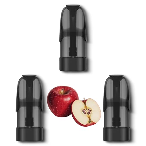 ECOCCO ドクターベイプ Model3専用 Dr.Vape Model3互換用 富士リンゴ風味カートリッジ 3個セット|日本製純正互換リキッドPOD? ニコチン・タールフリー?? 電子タバコ VAPE 濃厚爆煙仕様 禁煙