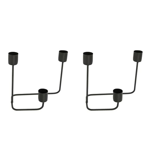 Candelabro de 3 Brazos, Elegante Candelabro Negro para Decoración de Fiesta de Boda, Estilo Moderno y Vintage | Ya disponible en tu tienda friki favorita! En mundofriki.es!