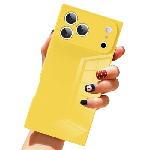 Coque iPhone 17 Pro Max LSL premium en TPU souple jaune pour une finition soignée anti-rayures