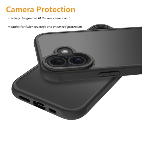 Image of iPhone 16 Case,Translucent Matte(Black)