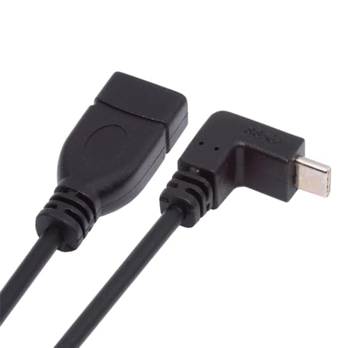 Lot De 3 Adaptateurs USB-C Coudés 90° - Type C Mâle/femelle Vers USB-A - Transfert 10 Gbit/s, Charge Rapide - 13