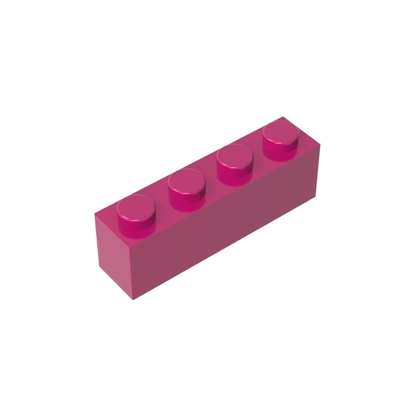 GDS-534 Compatible with LEGO 3010 Basic Bricks Brick 1x4, Magenta, 50 PCS โ image 1