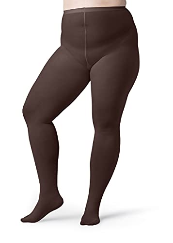 Image of Silky Toes Plus Size Tights for Women | 60D Soft Opaque Comfort Fit Pantyhose | Black or Colored 1-2 pairs | 1X-8X