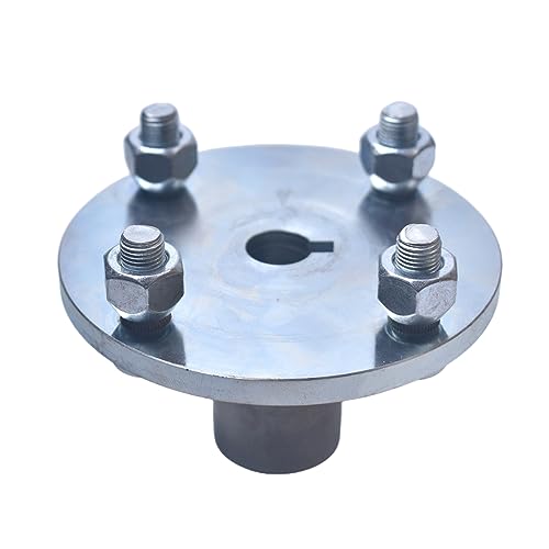Image of 4 inch x 4 inch Go-Kart Live Axle Hub with 1 inch to 3 /4 inch Step-Down - 1 /4 inch Keyed Shaft, 8 Inch Rear Front Wheel, x4 Lug Set Kit(1PCS)