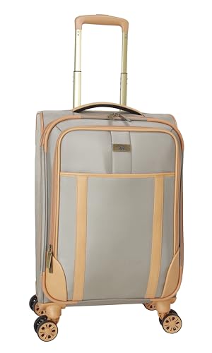Image of Dockers Seahorse Softside Expandable 8-Wheel Spinner Travel Carry On Luggage, 20-Inch, New British Khaki