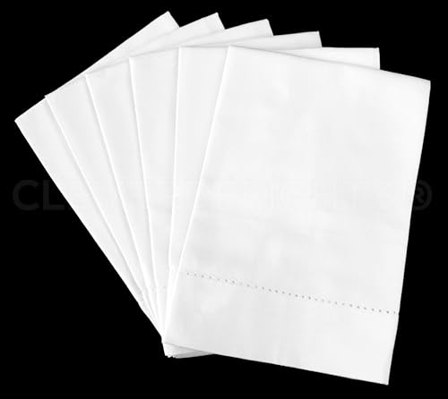 Servilletas de Tela Cuadradas Blancas 20x20 Pulgadas Pack 12 miniatura 2